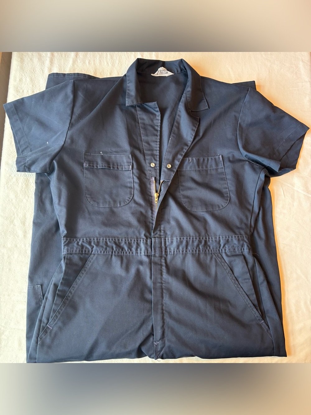 Vintage Big Bear Workwear Coveralls Jumpsuit- Short Sleeve- Made in USA